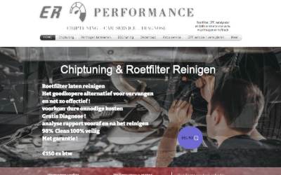 Website preview for Erperformance Chiptuning Venlo / Roetfilter reiniger