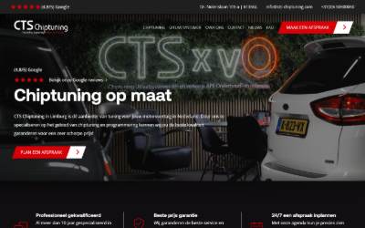 Website preview for CTS-Chiptuning & Programmering | CTS-Performance Maatwerk RVS Uitlaatsystemen