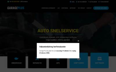 Website preview for GARAGE PLUS EINDHOVEN