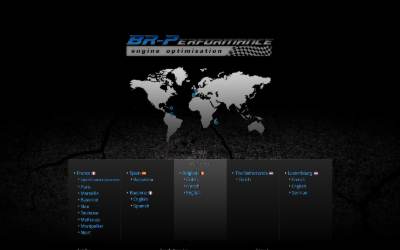 Top of the website for BR-Performance Nederland