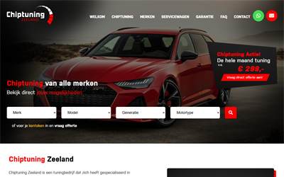 Website preview for Chiptuning Zeeland