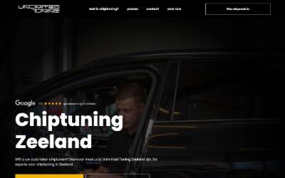 Website preview for Chiptuning Unlimited Tuning - Zeeland