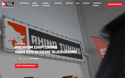 Website preview for Rhino Tuning