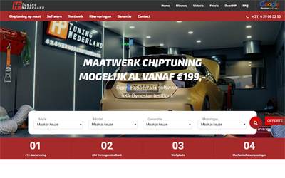 Website preview for HP Tuning Nederland
