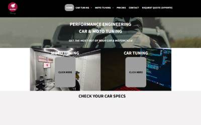 Website preview for Pegasus Tuning