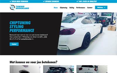 Website preview for Tuning Nederland