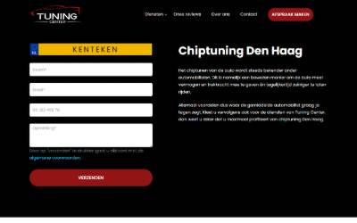 Website preview for Tuning Center