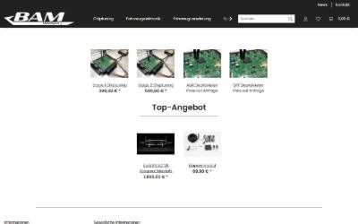 Website preview for BAM Motorsport