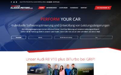 Website preview for Klasen-Motors