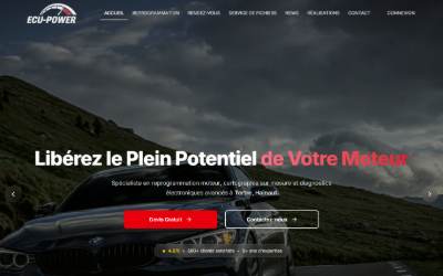 Website preview for ECU-Power