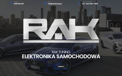 Website preview for Rak Tuning Elektronika Samochodowa