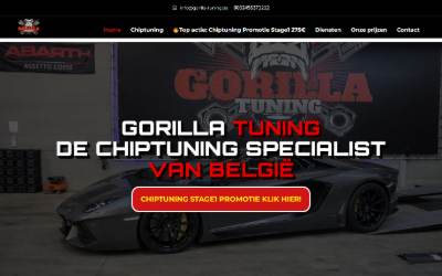 Website preview for Gorilla Tuning | De Chiptuning Specialist Van België | Chiptuning Op Maat