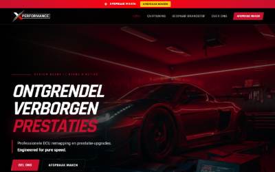 Website preview for X Performance - Chiptuning - Webshop - Fileservice