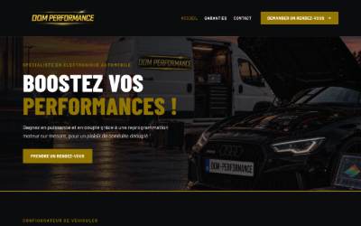 Website preview for DomPerformance