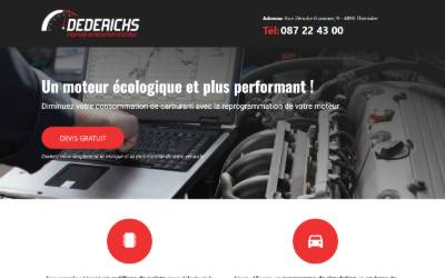 Website preview for Dederichs Reprogrammation Moteur