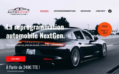 Website preview for AutoBoost - Performance