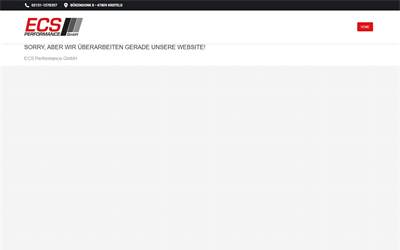 Website preview for ECS Performance GmbH