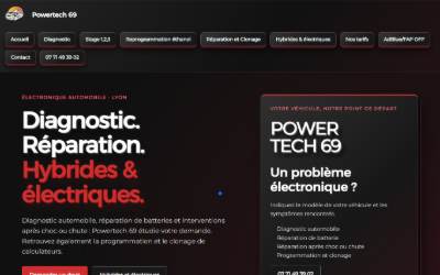 Website preview for PowerTech 69