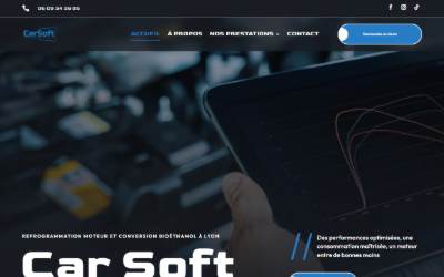 Website preview for Car Soft Lyon