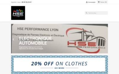 Website preview for HSE Performance Lyon