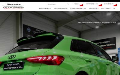 Website preview for Sportech Performance