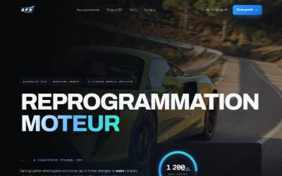 Website preview for A.F.R. performance