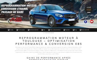 Website preview for Autosport 31 Reprogrammation moteur