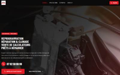 Website preview for EcuRecode – Reprogrammation Automobile
