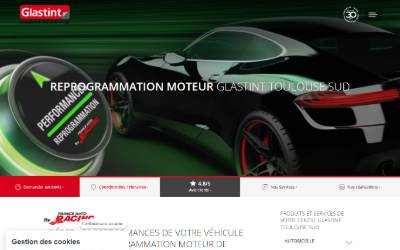 Website preview for Glastint Reprog 31 / Reprogrammation moteur et conversion E85 / Flexfuel Solution ADblue/Fap/Egr