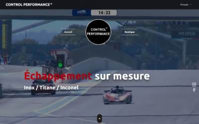 Website preview for CONTROL PERFORMANCE Échappement sur mesure inox / titane / inconel / soudeur toulouse / réparation jantes / usinage / ADBLUE