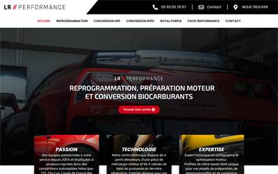 Website preview for LR Performance