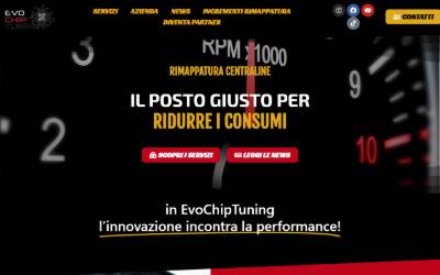 Website preview for Evo Chip Tuning