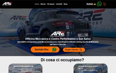 Website preview for ARE MOTORSPORT
