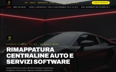Website preview for Garage Performance - Mappatura Centraline - Servizio A Domicilio