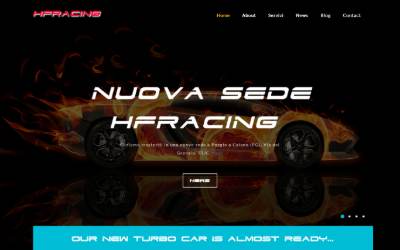 Website preview for HFRacing