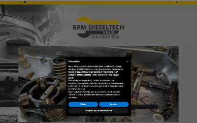 Website preview for Rpm Dieseltech Srls" Revisione Pompe-Iniettori -Elettrauto- Centraline"