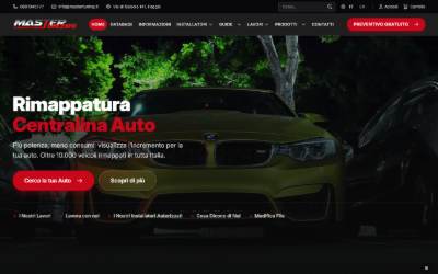Website preview for MasterTuning Cosenza