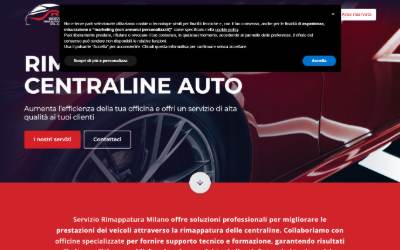 Website preview for Servizio Rimappatura Milano