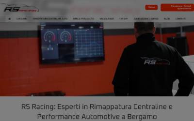 Website preview for Rs Racing - Rimappatura centralina auto Bergamo