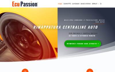 Website preview for Ecupassion chiptuning Mappature centraline auto banco prova potenza