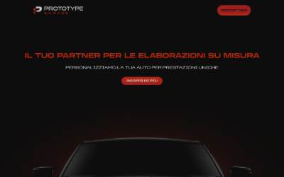 Website preview for Prototype Garage
