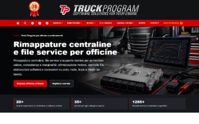Website preview for Truck Program