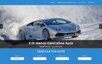 Website preview for F.lli Manco Srl Centraline Auto