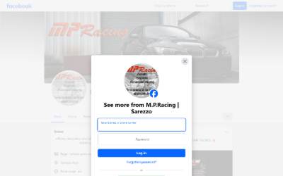 Website preview for M.P. Racing