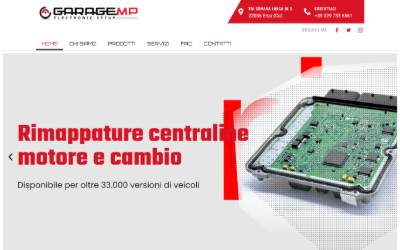 Website preview for Garage MP - Mappatura Centraline