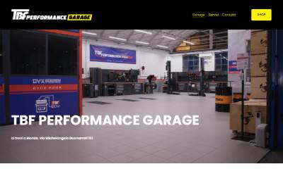 Website preview for Tbf performance Garage