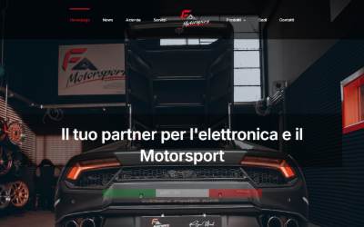 Website preview for FA Motorsport