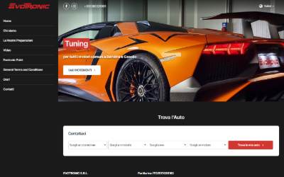 Website preview for Evotronic Srl