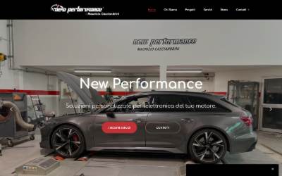 Website preview for New Performance