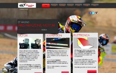 Website preview for ST Racing